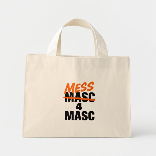 Mess 4 Masc ミニトートバッグ (正面)