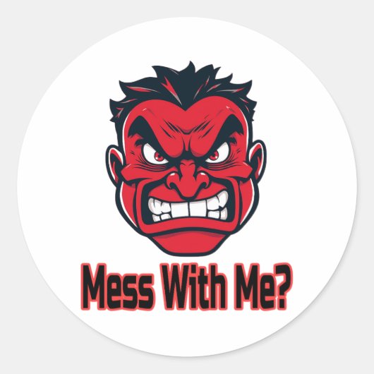 Mess With Me ラウンドシール (正面)