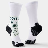 Mess With the Meow – Sweet but Psycho Cat ソックス (傾斜あり)