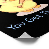 Mess With The Quack You Get The Whack Funny Duck M ポスター (角)