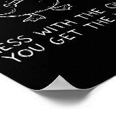 Mess With The Quack You Get The Whack Funny Duck M ポスター (角)