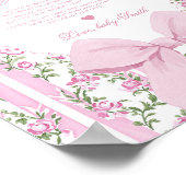 Message from the bump Love Shack Baby shower ポスター (角)