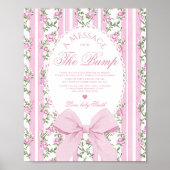 Message from the bump Love Shack Baby shower ポスター (正面)