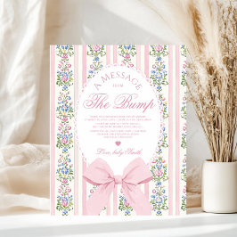 Message from the bump Love Shack Baby shower ポスター