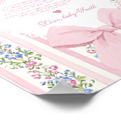 Message from the bump Love Shack Baby shower ポスター (角)