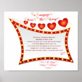 Message From The Bump Valentine Baby Shower ポスター (正面)