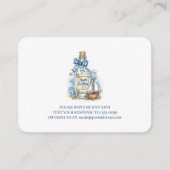 Message In Bottle Sailboat Birthday RSVP エンクロージャーカード (正面)