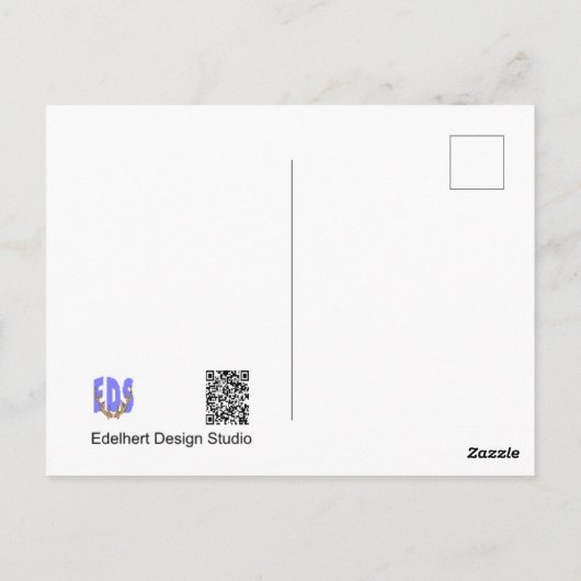 Message Octopus Cartoon Cust.文字はがき ポストカード (裏面)