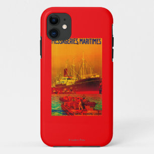 Messageries MaritimesのヴィンテージPosterEurope iPhone 11 ケース