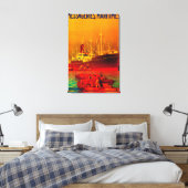 Messageries MaritimesヴィンテージポスターEurope キャンバスプリント (インサイチュ (寝室))