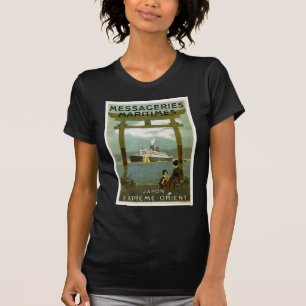 Messageries Maritimes Japon極度な東洋 Tシャツ
