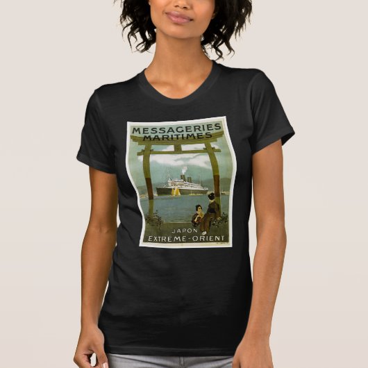 Messageries Maritimes Japon極度な東洋 Tシャツ (正面)