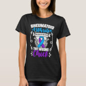 Messed Wrong Chick Ribbon Rheumatoid Arthritis Awa Tシャツ (正面)