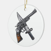 Messer Pistole knife gun セラミックオーナメント (左)