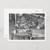 Messerschmitt Bf109生産ライン(Regensburg) ポストカード (正面/裏面)