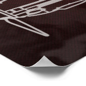 Messerschmitt Bf 109ブループリント ポスター (角)