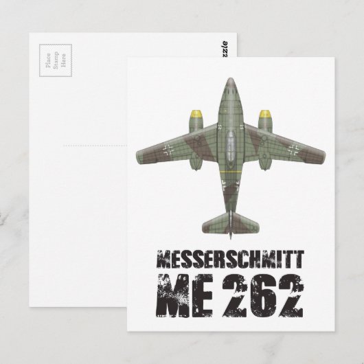 MESSERSCHMITT ME262 SCHWALBE ポストカード (正面/裏面)