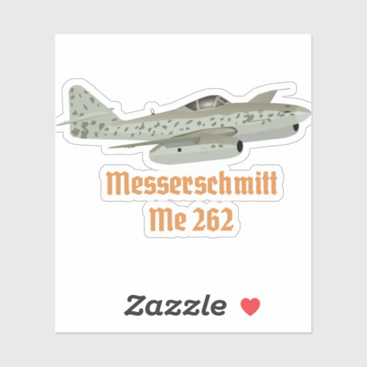 Messerschmitt Me 262ドイツの第2次世界大戦飛行機 シール (シート)
