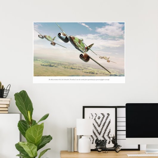 Messerschmitt Me 262 ポスター (ホームオフィス)