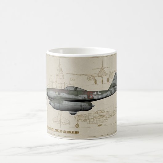 Messerschmitt Me-262 Swallow コーヒーマグカップ (中央)