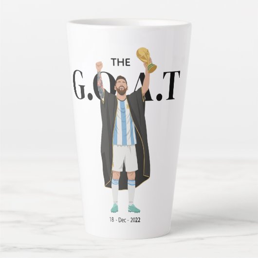 Messi World Cup Champion  カフェラテマグ (正面)