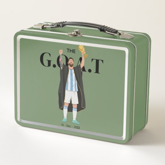 Messi World Cup Champion  メタルランチボックス (正面)