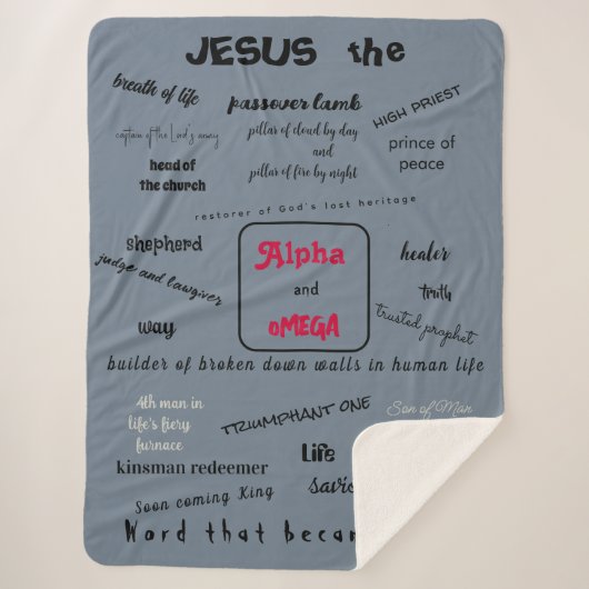 Messiah series Sherpa Blanket シェルパブランケット (正面)