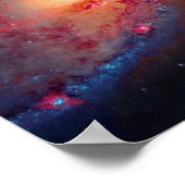 Messier M106スパイラル銀河系宇宙写真 ポスター (角)