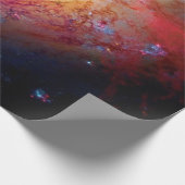 Messier M106スパイラル銀河系宇宙写真 ラッピングペーパー (角)