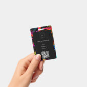 Messy カラフル Black Base従業員名 バッジ (手持ち)