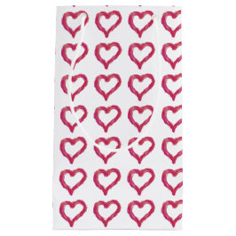 Messy - a heart drawn imperfectly スモールペーパーバッグ