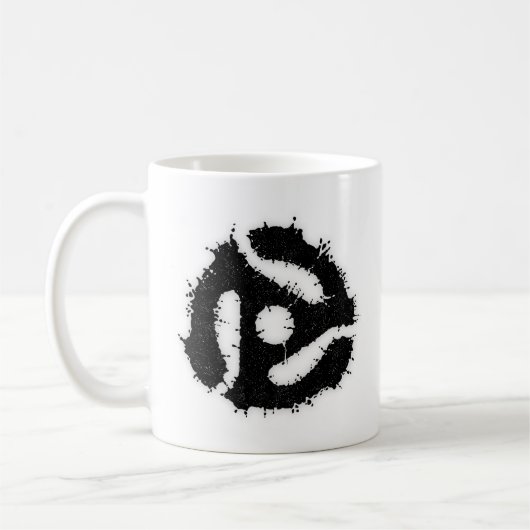 Messy B/W 45挿入 コーヒーマグカップ (左)