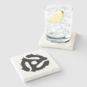 Messy B/W 45挿入 ストーンコースター (横)