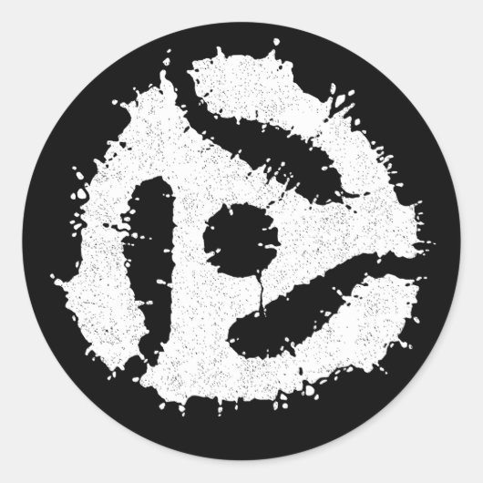 Messy B/W 45挿入 ラウンドシール (正面)