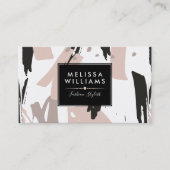 Messy BrushStrokesコンポジシモダン芸術品を気取ったョン 名刺 (正面)