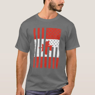 Messy Bunカナダの母ハッピーカナダの日の国旗1O Tシャツ