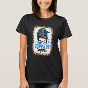 Messy BunサポートスクワッドT1Dタイプ1糖尿病アワーン Tシャツ