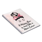 Messy Bun – ママスパイラルノートブック ノートブック (右側)