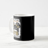 Messy Bun Funny Backtalk, Expensive Difficult And  コーヒーマグカップ (正面左)