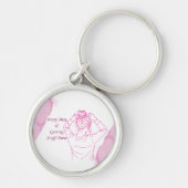 Messy Bun, Getting Stuff Done キーホルダー (正面)