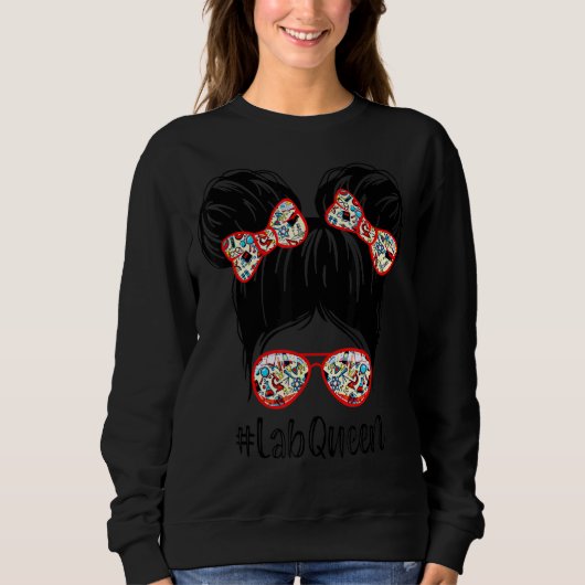 Messy Bun Lab Queen Lab Week 2022ラボラトリーテクン スウェットシャツ (正面)