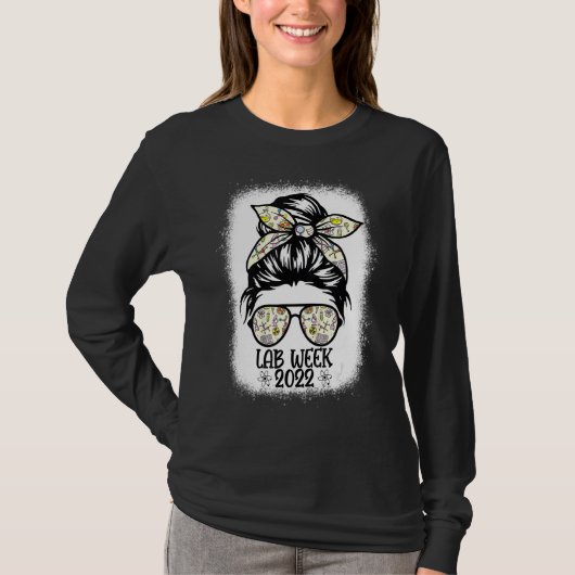 Messy Bun Lab Week 2022医学研究所 Tシャツ (正面)