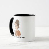 Messy Bun, Nothing Done- Motherhood Mug マグカップ (正面左)