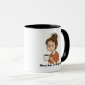 Messy Bun, Nothing Done- Motherhood Mug マグカップ (正面右)