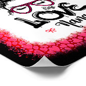 Messy Bun One Loved Nana Mother Mommy Women Valent ポスター (角)