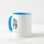 Messy Bun、Shades、Scarf Mom Lifeコーヒーマグ マグカップ (正面左)