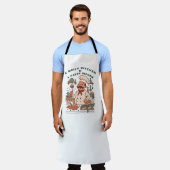 Messy Kitchen, Happy Chef Apron エプロン (着用した状態)