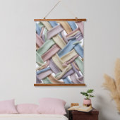 Messy weave Wood Topped Wall Tapestry 吊り下げ型タペストリー (寝室)