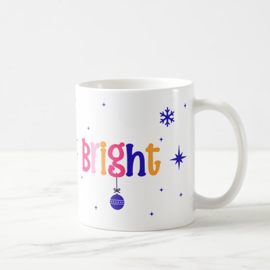 Messy Yet Bright Holiday Design – Festive and Fun コーヒーマグカップ (右)