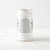 Meszaros、起源、意味および頂上 ビールジョッキ (中央)